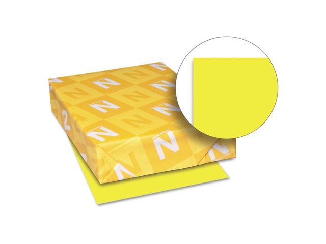 Neenah Paper Astrobrights Colored Paper 24lb 8-1/2 x 11 Lift-Off Lemon 500 Sheets/Ream 21011