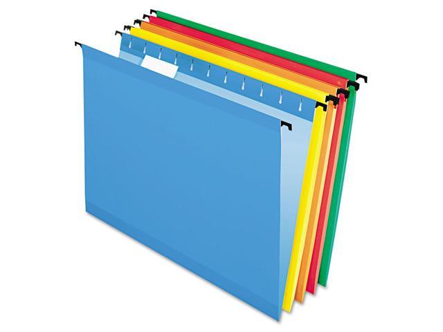 Pendaflex Smart Shield File Pocket 1 Pocket Straight Cut Letter Red Fiber 1524EAM