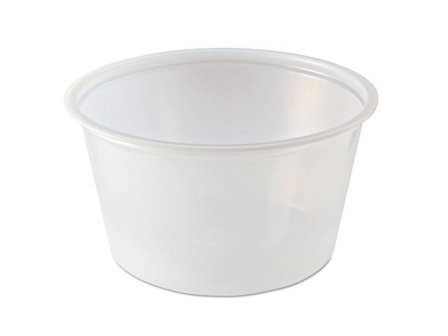 Fabri-Kal Portion Cups 4oz Clear 125/Sleeve 20 Sleeves/Carton PC400