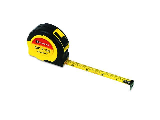 Great Neck ExtraMark Power Tape 5/8' x 12ft Steel Yellow/Black 95007