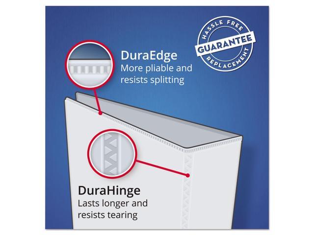 Avery - Heavy Duty 3" 3-Ring View Binders, D-Ring - Red - image 4