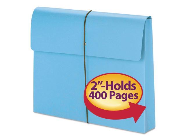 Smead 2' Exp Wallet with String Letter Blue 10/BX 77203
