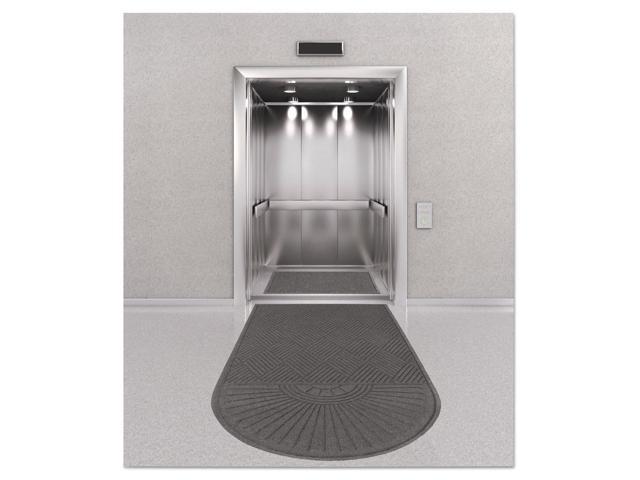 Guardian EcoGuard Diamond Floor Mat Single Fan 36 x 72 Charcoal EGDSF030604