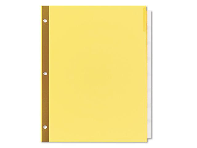 UNIVERSAL Extended Insert Indexes Eight Clear Tabs Letter Buff 6 Sets/Box 21877