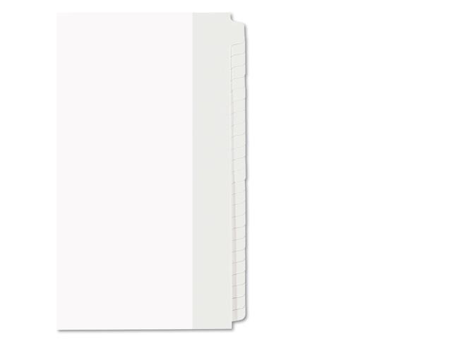 Avery Blank Tab Legal Exhibit Index Divider Set 25-Tab Letter White Set of 25