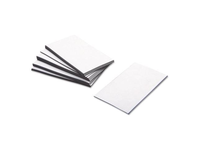 Baumgartens Business Card Magnets 3 1/2 x 2 White Adhesive Coated 25/Pack 66200