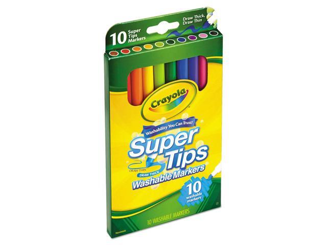 Crayola Washable SuperTips Markers Assorted 10/Pack 588610