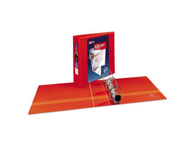 Avery - Heavy Duty 3" 3-Ring View Binders, D-Ring - Red - image 2