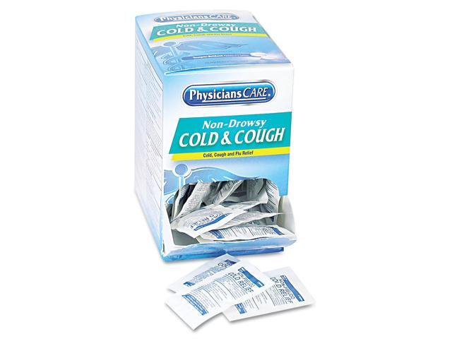 Physicianscare Cold and Cough Congestion Medication Two-Pack 50 Packs/Box 90092