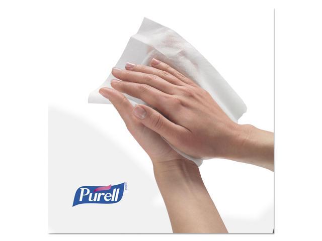Premoistened Hand Sanitizing Wipes Cloth 5 3/4' x 7' 100/Canister