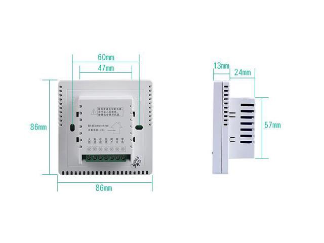 ELECALL Thermostat Temperature Controller Programmable Air Thermostat Room Thermosta Temperature Controller Panel - EK8805FB