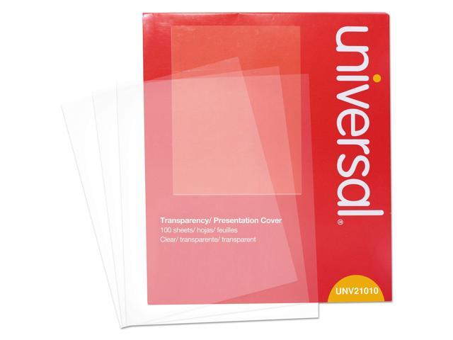 Universal Transparent Sheets B & W Laser/Copier Letter Clear 100/Pack 21010 photo