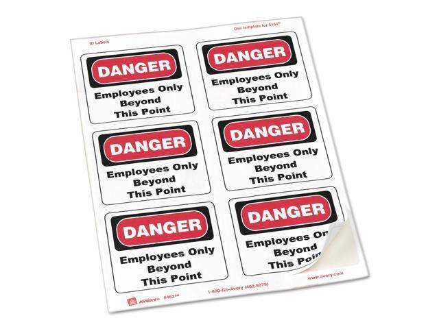 Avery Shipping Labels w/TrueBlock Technology Laser/Inkjet 3 1/3 x 4 White 3000