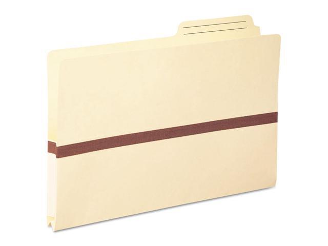 Smead 1' Exp File Pockets 2/5 Tab Legal Manila 76487