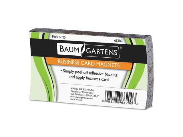 Baumgartens Business Card Magnets 3 1/2 x 2 White Adhesive Coated 25/Pack 66200