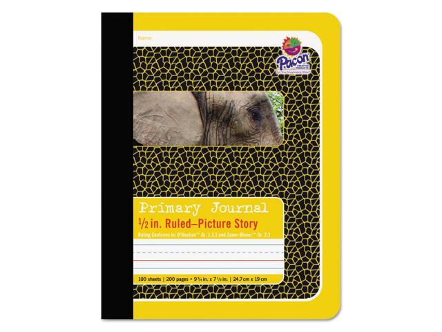 Pacon 2426 Composition Book 100 Sheet - Ruled - 9.75' x 7.50' - 1 Each - White Paper