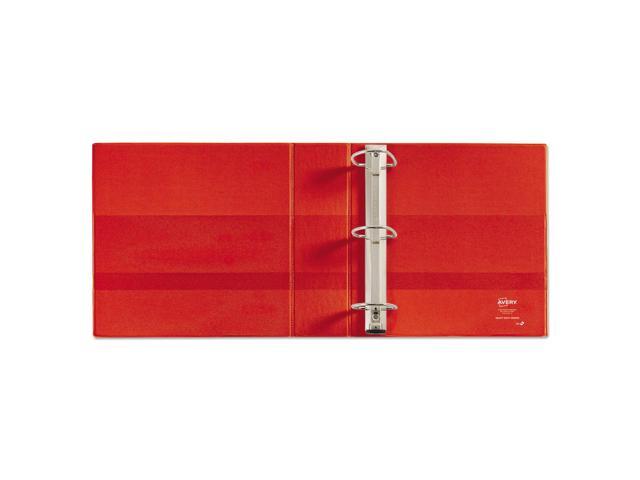 Avery - Heavy Duty 3" 3-Ring View Binders, D-Ring - Red - image 3