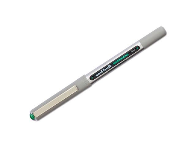 uni-ball VISION Stick Roller Ball Pen Fine 0.7mm Evergreen Ink Gray BarrelStand 60386