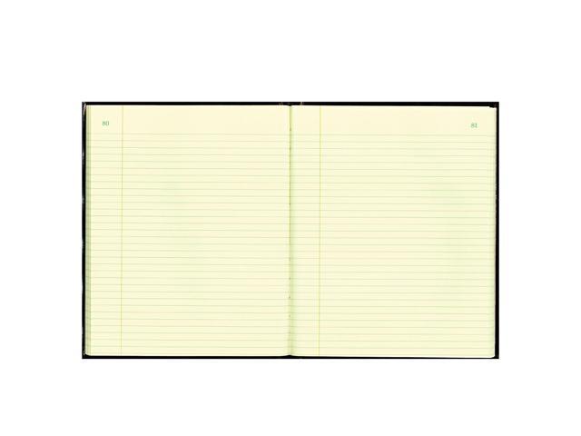 Texthide Record Book, Black/burgundy, 150 Green Pages, 10 3/8 X 8 3/8