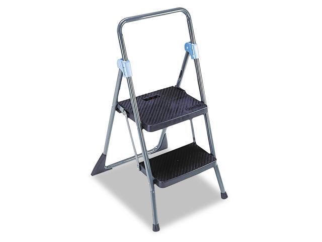 Cosco Commercial 2-Step Folding Stool 300 lb Capacity Gray (CSC11829GGB)