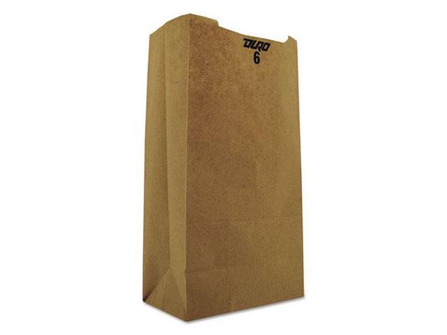 General #6 Paper Grocery Bag 35lb Kraft Standard 6 x 3 5/8 x 11 1/16 2000 bags photo