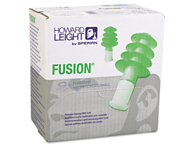 Howard Leight by Honeywell FUS30S-HP Fusion Multiple-Use Earplugs Small 27NRR