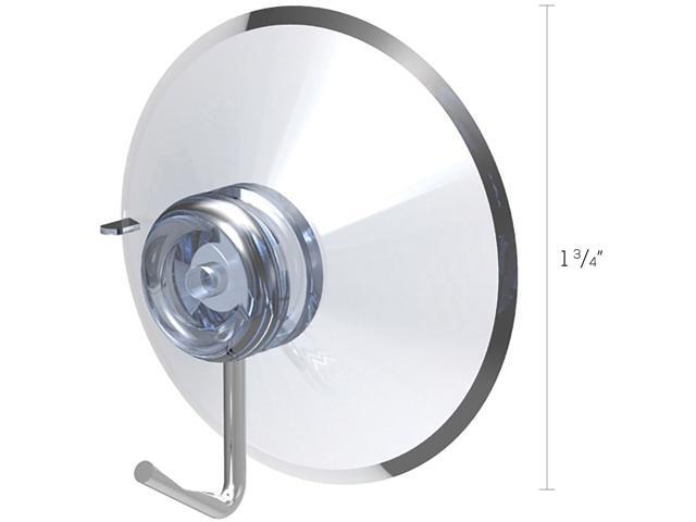 Deflecto Suction Cup with Hook Metal Silver Hook 25/Pack 20011