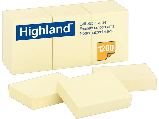 3M COMPANY MMM6539YW NOTES HIGHLAND YELLOW 1.5 INCH X 2 INCH