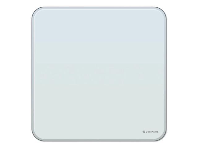 U Brands Cubicle Glass Dry Erase Board 12 x 12 White 3690U00-01