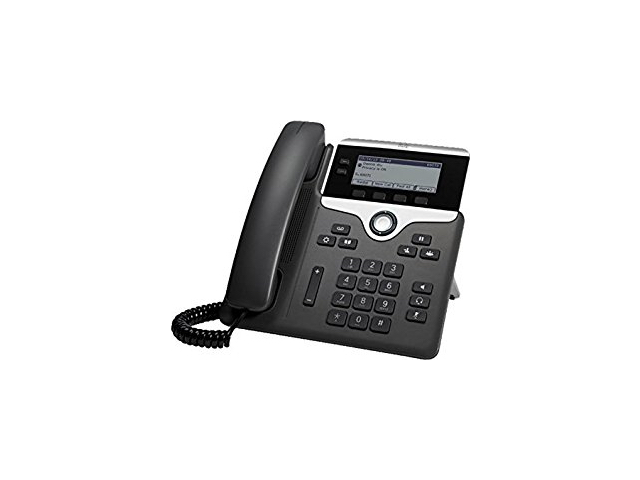 Cisco 7821 Corded IP Phone - Wall Mountable - Charcoal CP-7821-K9=
