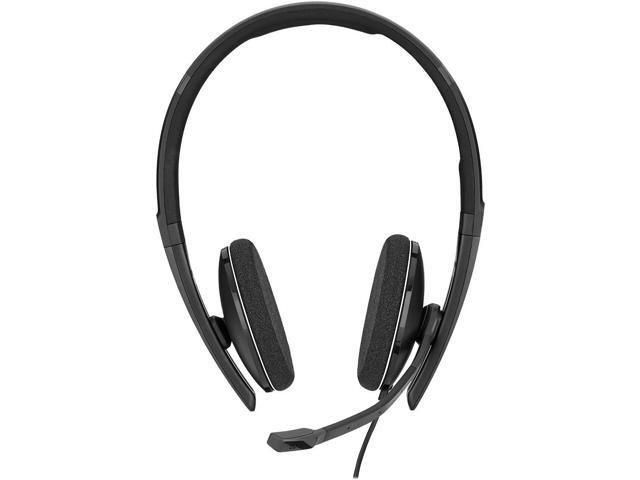 Sennheiser PC 8.2 USB On-Ear Headset With In-Line Volume Control - Secure Fit Headband - No Slippage - Passive Noise-Cancellation Adjustable...