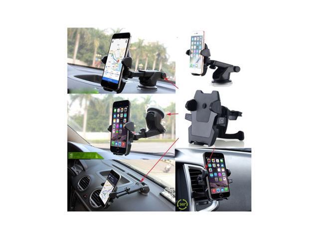 2-in-1 Car Air Vent Windshield Dash Smartphone Mount