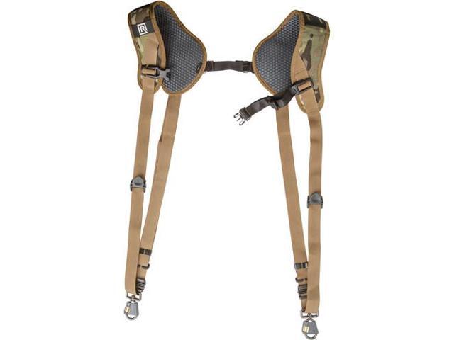 blackrapid double camera harness - multi-terrain camo, designed for 1 or 2 cameras