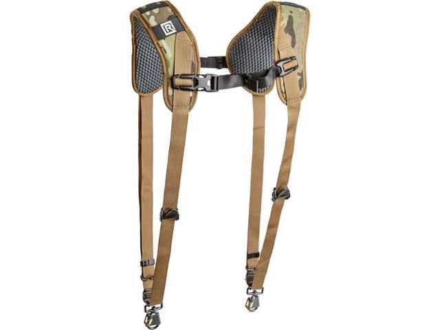 blackrapid double camera harness - multi-terrain camo, designed for 1 or 2 cameras