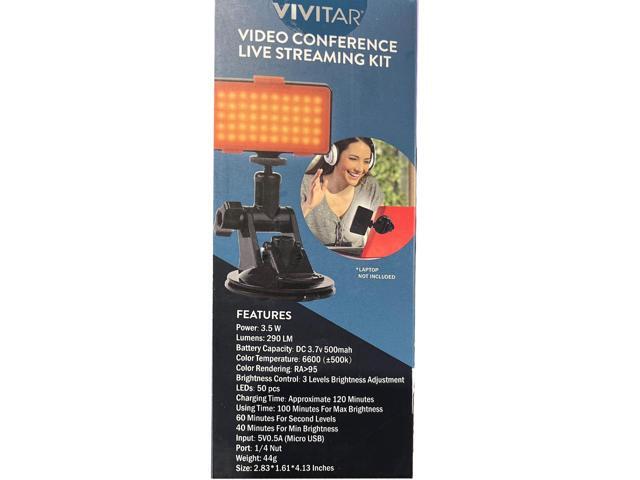 Vivitar Video Conference Live Streaming Kit Light VIVVLWC50-NOC