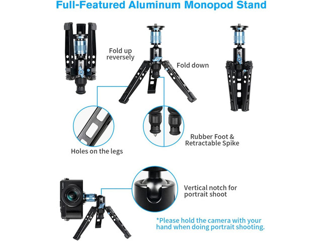 Sirui P36-Kit Tripod Base with Adapter for P-306 and P-326 Monopods