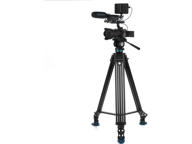 Benro Video Tripod with Head 15lb Payload Continuous Pan Drag (KH26PC)