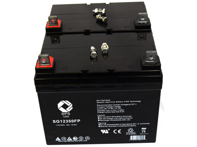 SPS Brand 12V 35Ah Replacement battery for Golden Technologies Companion I GC240 Wheelchair (2 PACK)