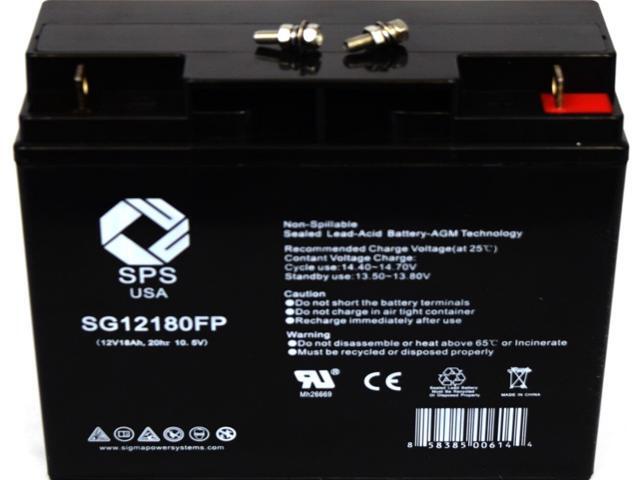 SPS Brand 12V 18Ah Replacement Battery for APC SUA1500 Lead Acid Battery (1 Pack)