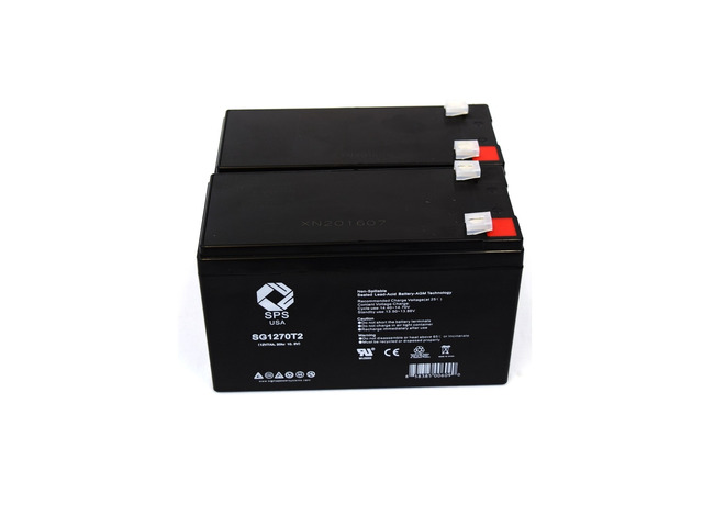 SPS Brand 12V 7 Ah Replacement Battery for APC BACK- RS BR1500LCD UPS (2 PACK)