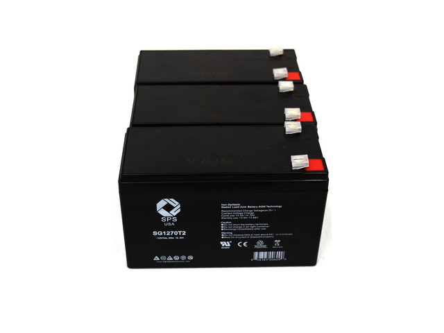 SPS Brand 12V 7 Ah Replacement Battery for Belkin Pro F6C525 UPS (3 PACK)