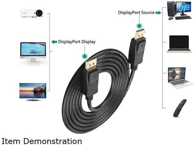 DisplayPort Cable,DP Cable 15ft(5m)[4K@60Hz, 2K@165Hz,], Display Port Cable 1.2 High Speed DisplayPort to DisplayPort Cable Compatible well with...