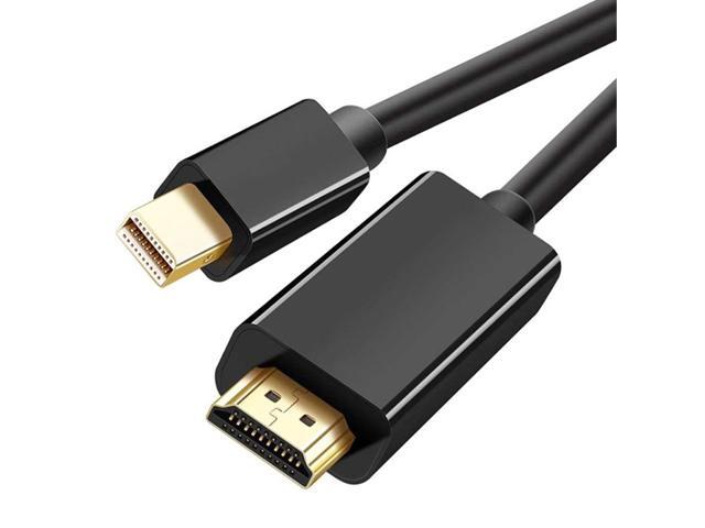 4K Mini DisplayPort(dp) to HDMI Cable 10ft UHD Thunderbolt Cord Compatible with MacBook Air/Pro, Surface Pro, Monitor, TV, Projector 10 ft.