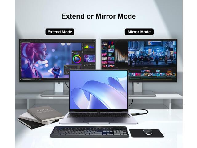 4K DP to HDMI Cable 15ft Uni-Directional cable adapter, support 4K@30Hz, 2K@60Hz, 1080P Full HD Compatible with Dell Monitor, Projector 15ft