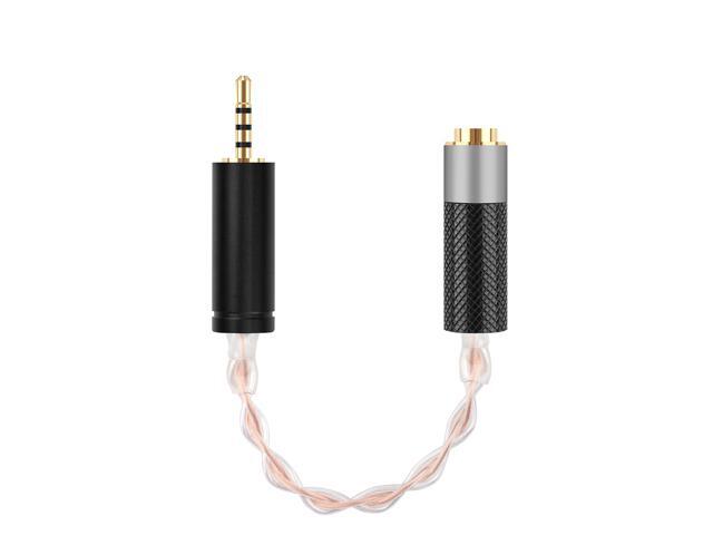 Geekria Apollo 4N OCC Silver-Plated Upgrade Cable / 2.5mm Balanced Male to 4.4mm Balanced Female Adapter Cord / 4 Cores Conversion Audio Cable (5.1...