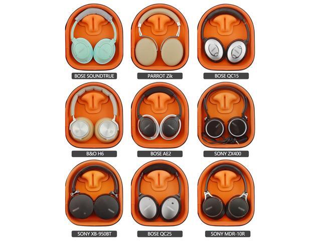 Geekria Shield Headphones Case Compatible with Parrot Zik 2.0 Zik 3 Zik Replacement Hard Shell Travel Carrying Bag with Cable Storage (Black) - image 8