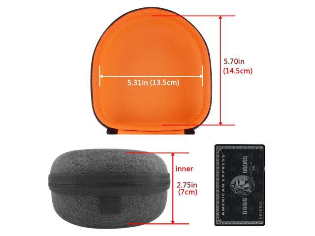 Geekria Shield Headphones Case Compatible with JLab Go Lux ANC Audio Neon Folding/Studio Pro Replacement Hard Shell Travel Carrying Bag (Dark Grey) - image 4