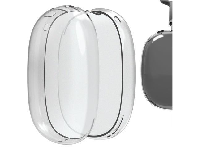 Geekria TPU Skin Cover for AirPods Max Headphones, Scratch Protection Case / Earpieces Cover / Headset Speakers Skin Protector (Transparent)