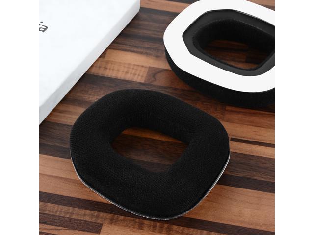 Geekria Comfort Velour Replacement Ear Pads for Astro A40 TR A50 Headphones Earpads, Headset Ear Cushion Repair Parts (Black)