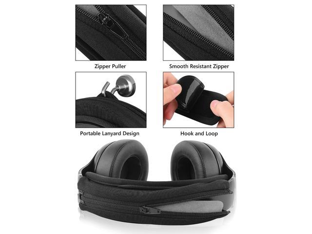 Geekria Hook and Loop Headband Cover + Headband Pad Set / Headband Protector with Zipper / DIY Installation No Tool Needed, Compatible with Bose...